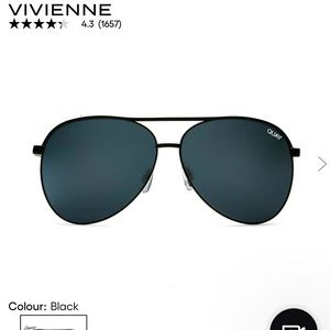 Quay VIVIENNE BLACK Sunglasses